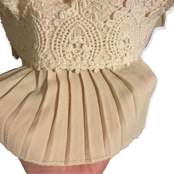 Lady Story Knit Blouse with Silky Trim - Picture 3 of 6